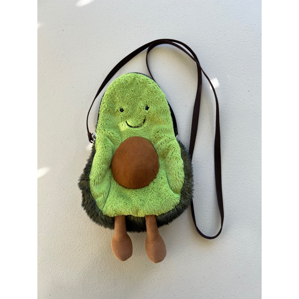 Jellycat Amuseables Avocado Plush Crossbody Bag Purse